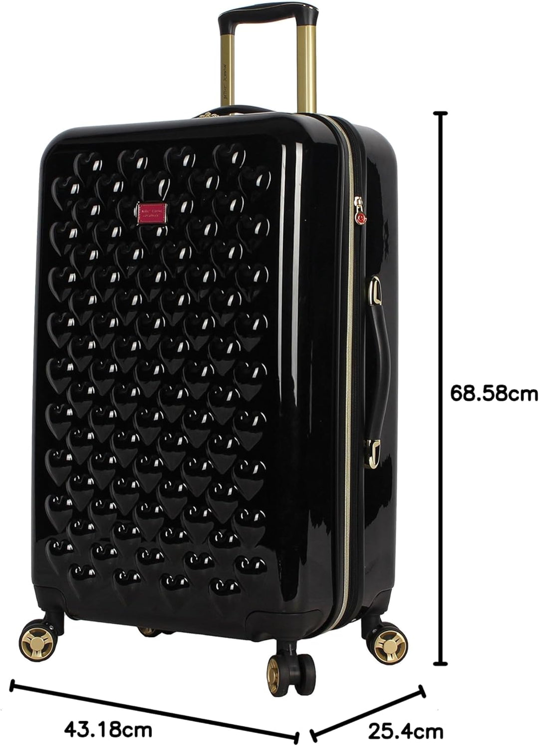 Betsey Johnson 66 cm (26 Zoll) Gepäckkollektion – erweiterbarer kratzfester Hartschalenkoffer (ABS +