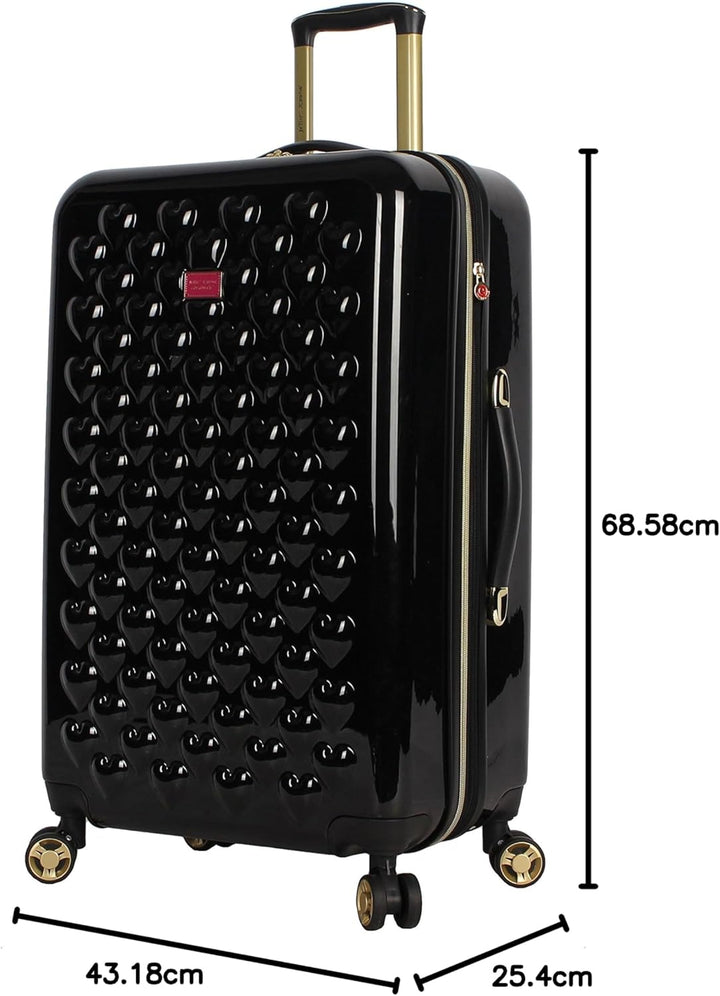 Betsey Johnson 66 cm (26 Zoll) Gepäckkollektion – erweiterbarer kratzfester Hartschalenkoffer (ABS +