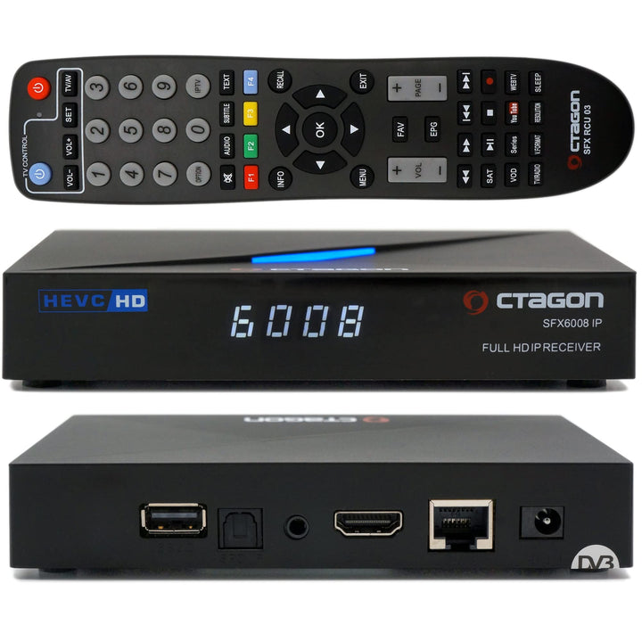 Octagon SFX6008 IP Full-HD H.265 HEVC, E2 Linux Set-Top Box & Smart Internet TV Receiver, Sat to IP