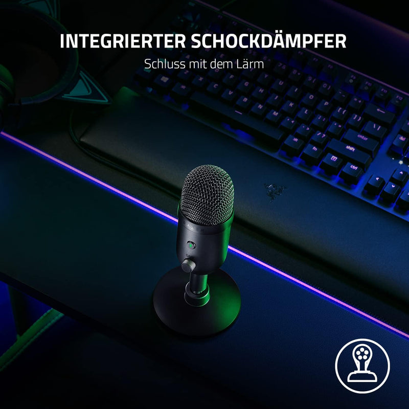 Razer Seiren V2 X - USB-Mikrofon für Streamer (25-mm-Kondensator-Mikrofon, Supernieren-Richtcharakte