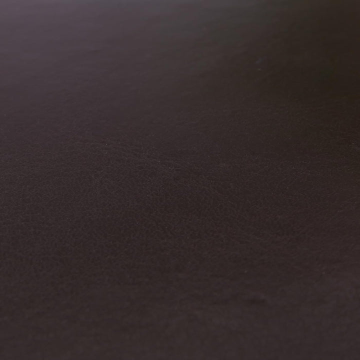 Mendler Hocker Sitzwürfel Sitzhocker Emmen, Leder + Kunstleder, 37x45x47 cm - braun
