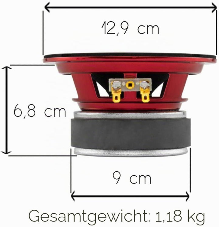 DS18 1 MIDRANGE PRO-X5.4M Lautsprecher 13 cm 130 mm 5,25" Durchmesser 150 watt rms und 300 watt max