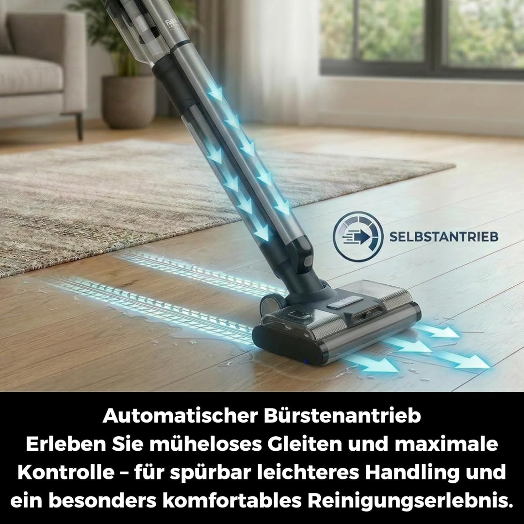 Fakir WD 9 Pure Clean 3in1 Nass- Trockensauger Akku, 400 Watt, Wischsauger, dualer Bürstenwalze, 180