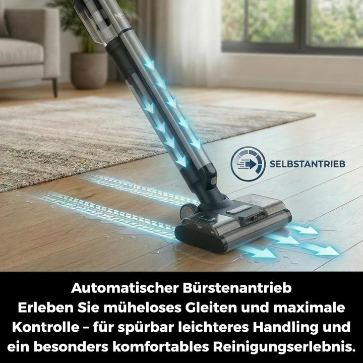 Fakir WD 9 Pure Clean 3in1 Nass- Trockensauger Akku, 400 Watt, Wischsauger, dualer Bürstenwalze, 180