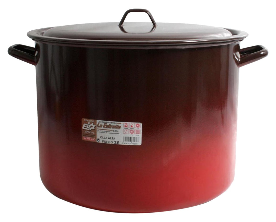 esmaltaciones der Stern Feuer – Suppentopf mit Deckel, 36 cm, 30 l