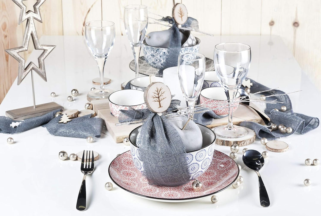 Cosy & Trendy 5588014 Delirio + 1 Drehteller, Durchmesser 40 cm, 14-teilig Kollektion