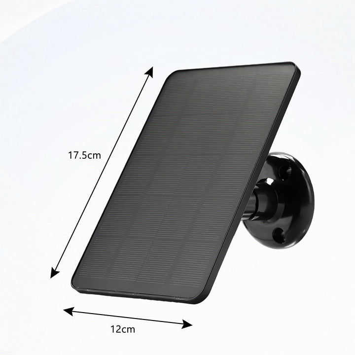 Solarpanel für Ring Kamera, 4W Solarmodul für Akku Überwachungskamera Aussen, Typ C Solar Ladegerät