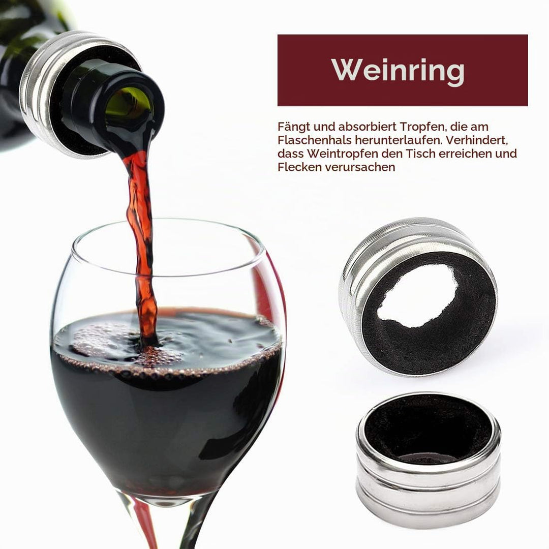 ZBPASL Korkenzieher Set in Holzkiste Geschenk,Luxus Weinöffner,Wein Sommelier Sets mit Flaschenöffne