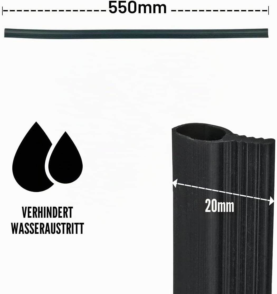 BSSTORE 481246668912 Türdichtung für Geschirrspüler, Unterseite - Universal kompatibel für - 550 mm