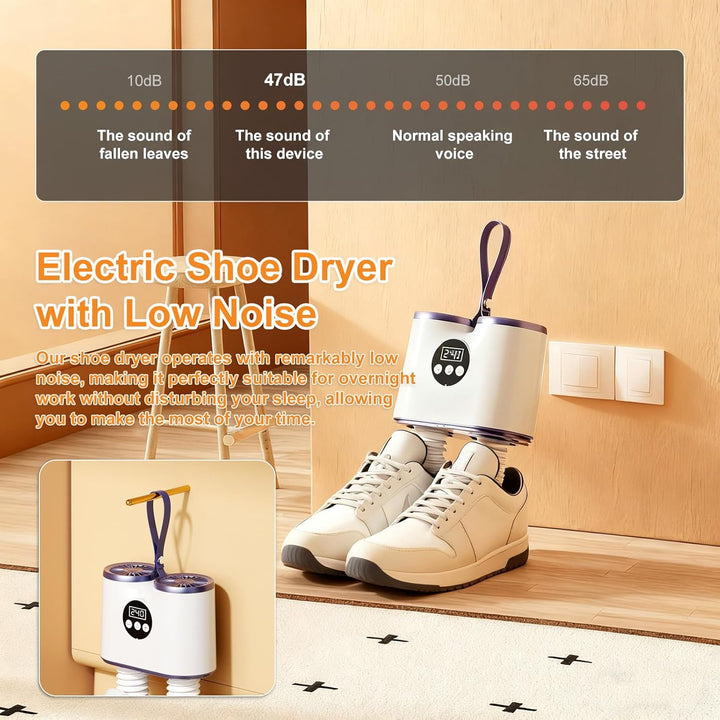 Schuhtrockner, NCONCO Elektrisch Stiefeltrockner Schuhwärmer, mit Timer-Funktion 30/60/90 bis zu 240