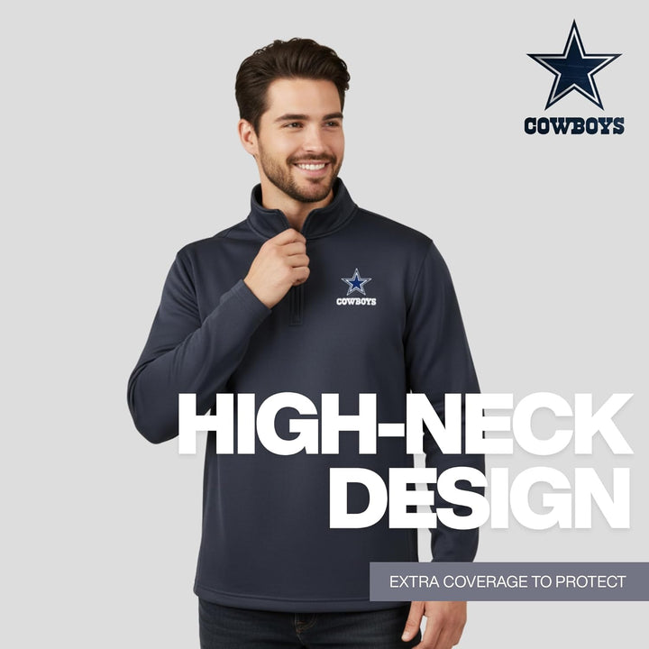 Dunbrooke Apparel Herren All Star Tech Fleece 1/4 Reissverschluss (1er Pack) XL Dallas Cowboys, Mari