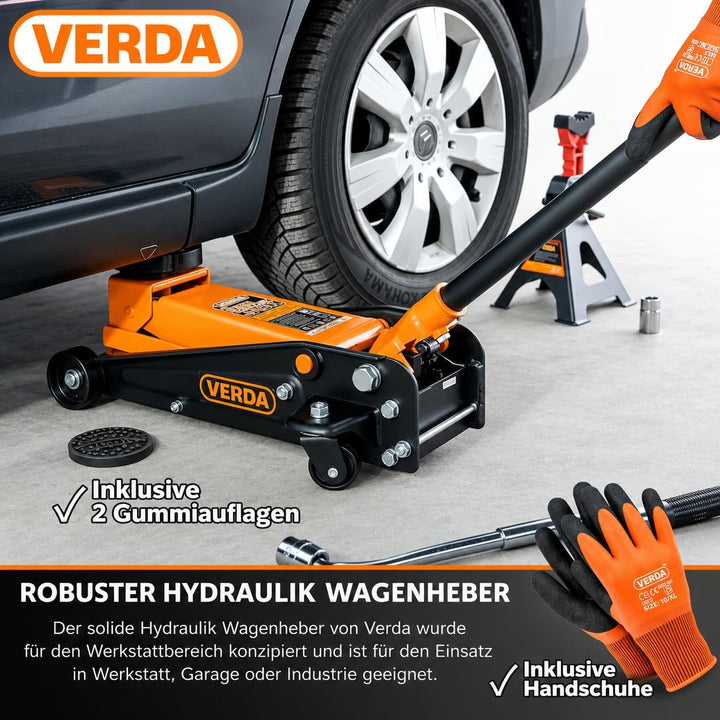 Wagenheber 3T+ 2X Gummi Rangierwagenheber Heber Ständer Unterstellbock Modellwahl (Wagenheber 3T), W