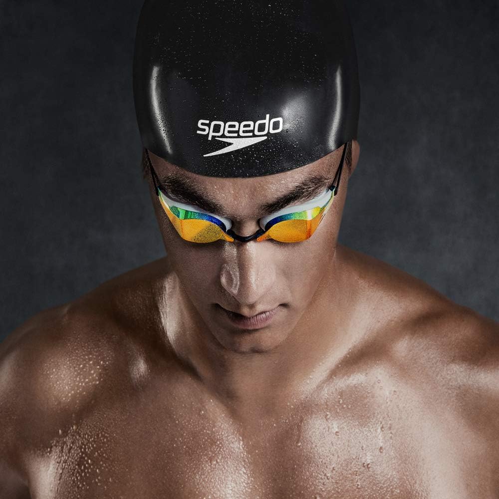 Speedo Badekappe Aqua V Flat Pack Speedo Black M, Speedo Black M