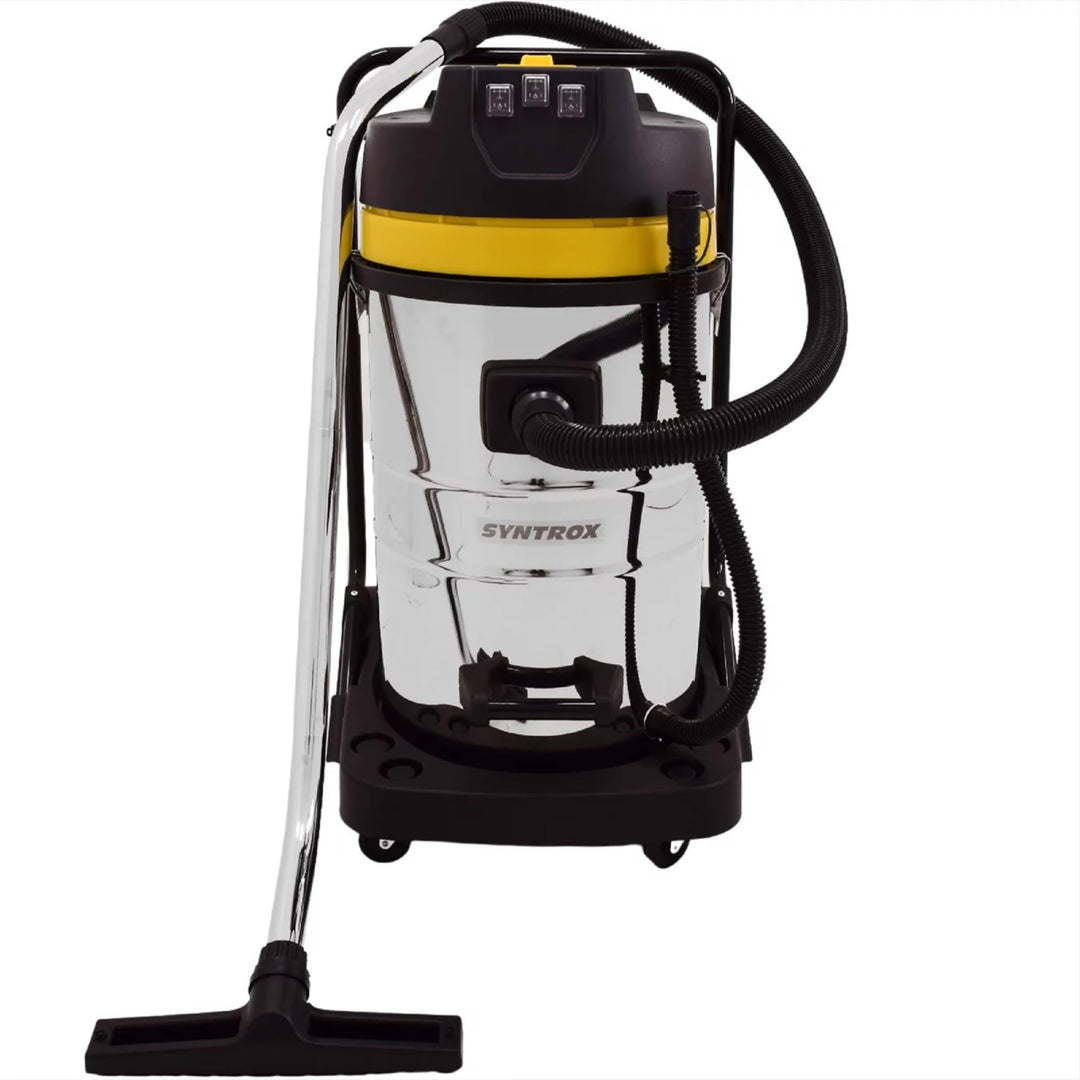Syntrox Germany Industriesauger Samaka XL Edelstahl, 3 Saugturbinen, Grossraumsauger, Leistungsstark