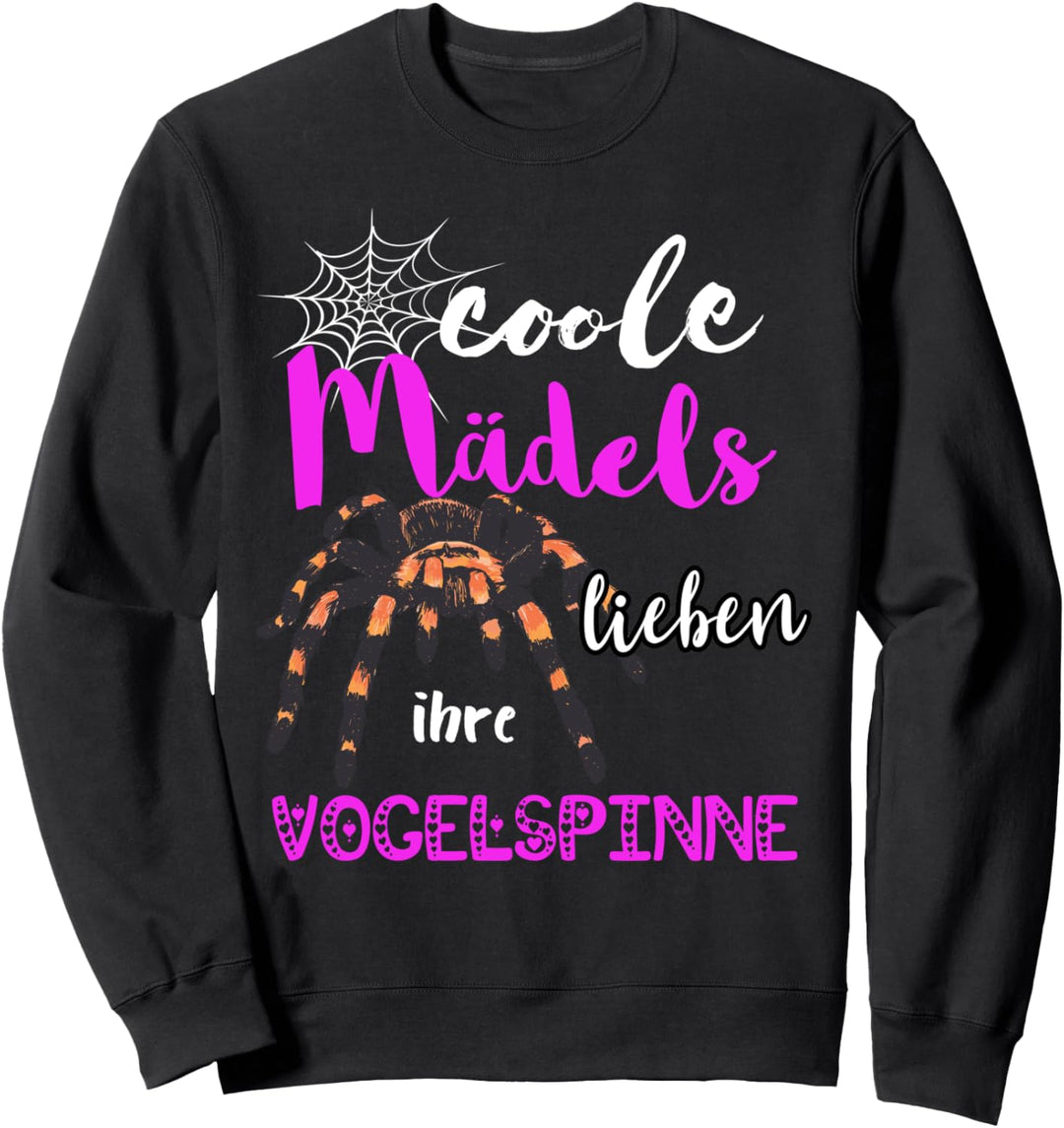 Coole Mädels Lieben Ihre Vogelspinne Tarantel Spinne Sweatshirt