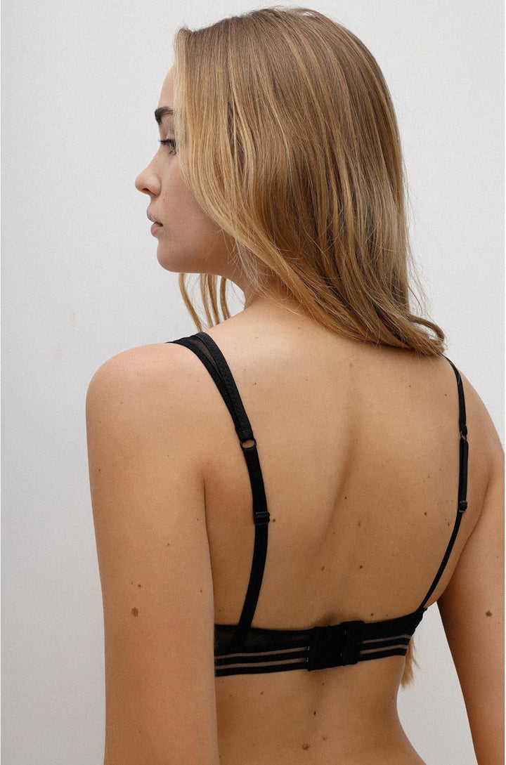 HUGO Damen Sheer Triangle S Black1, S Black1
