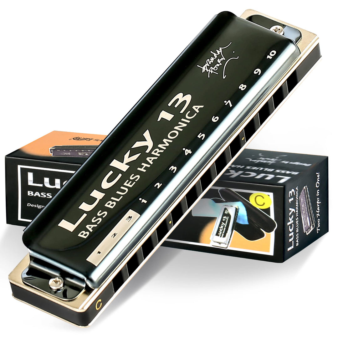 East top Lucky 13 Bass Plus Blues Harmonica 13 Holes Diatonic Harp Mouth Organ Professional Richter