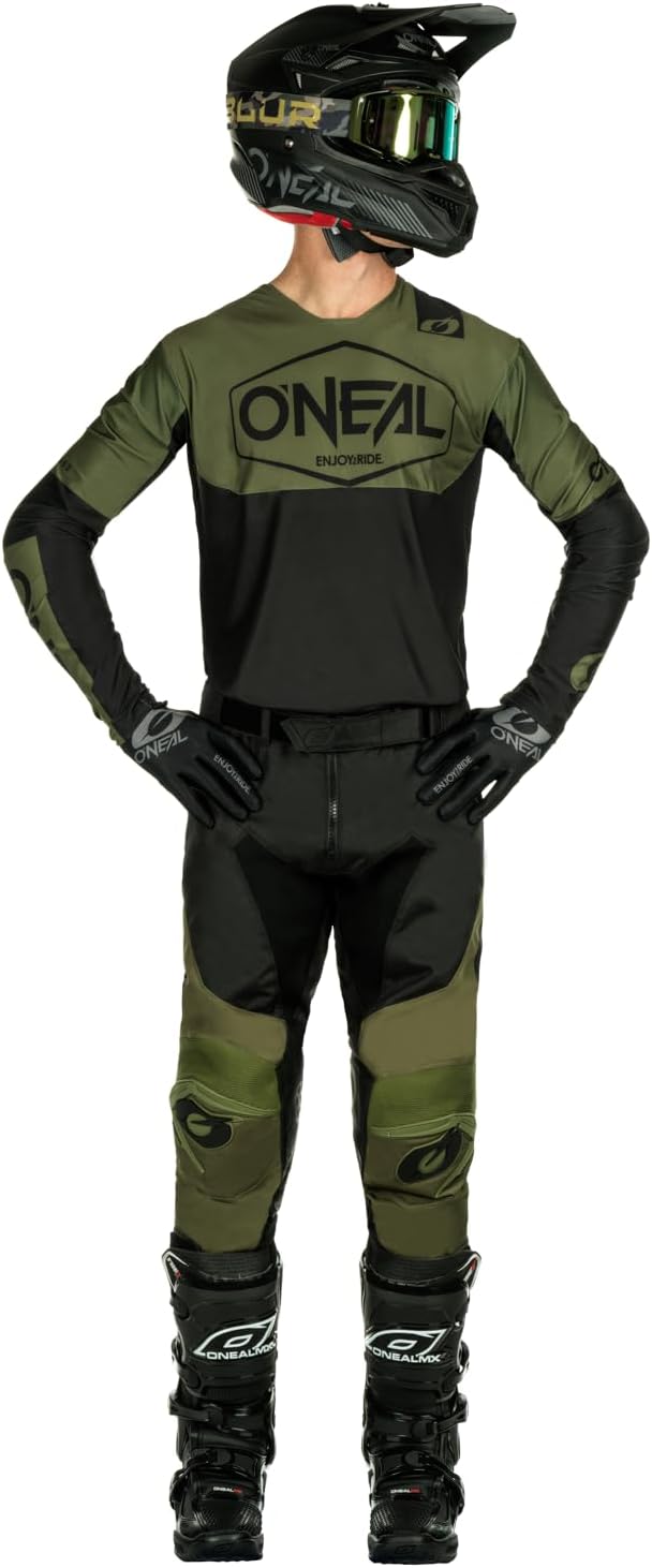 O'Neal | Motocross-Hose | Enduro Motorrad | Strapazierfähige Denierstoffe, Leder-Hitzeschutz an beid