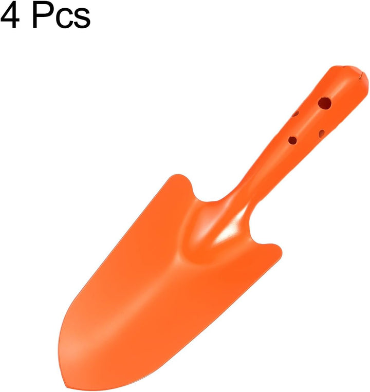 QUARKZMAN 4 Stück Mini Farbige Metall Handschaufel 11" x 3" Grabschaufel Set Umpflanz Gartengeräte F