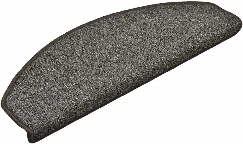 homiuse Treppenmatten 15 STK. Dunkelgrau 65x24x4 cm Treppenstufen Matten Modern Stufenteppich Treppe