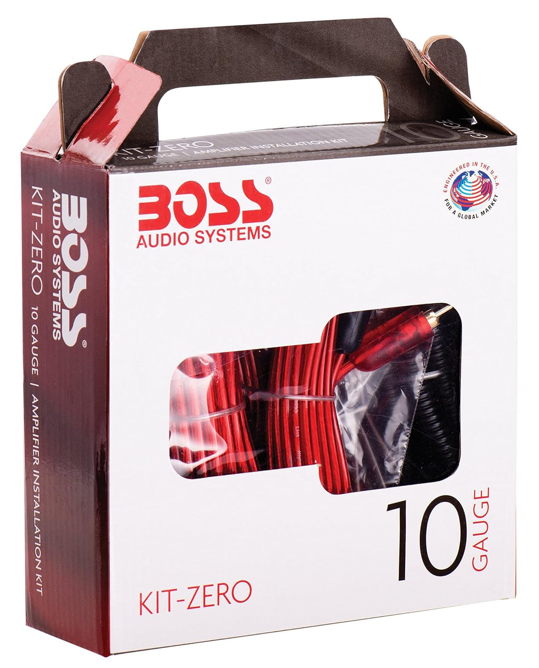 BOSS AUDIO KIT-ZERO 10 Gauge 2,6 mm Auto Installations-Set Verstärker Endstufe Kabel Anschlusskabel