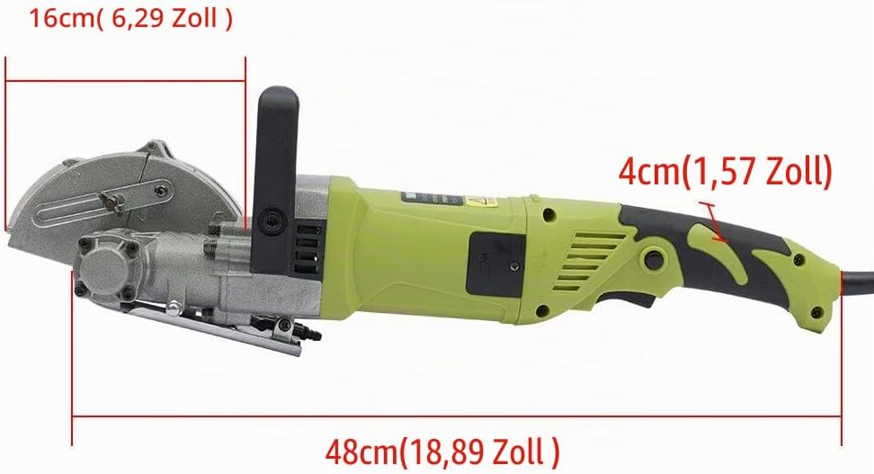 4000 W elektrische Mauernutfräse, Mauernutfräse, Betonnutfräse, Nutenfräsmaschine, 5 Sägeblätter, fü