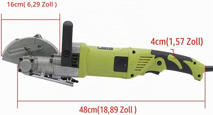 4000 W elektrische Mauernutfräse, Mauernutfräse, Betonnutfräse, Nutenfräsmaschine, 5 Sägeblätter, fü