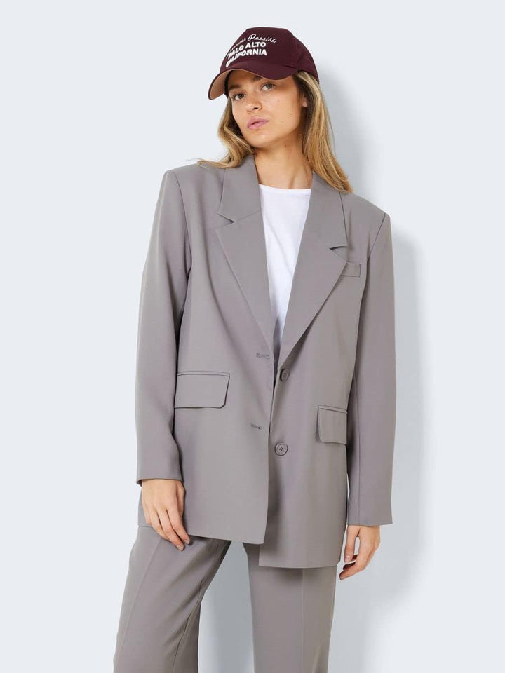 Noisy may Damen Nmmilla L/S Noos Blazer L Titanium, L Titanium