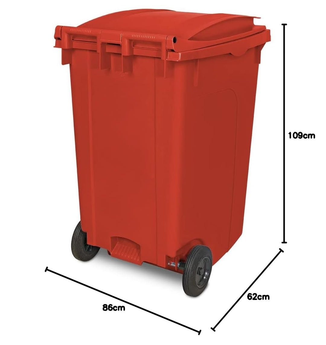 BRB 360 Liter DIN Mülltonne, HxBxT 1090x620x860 mm (rot), rot