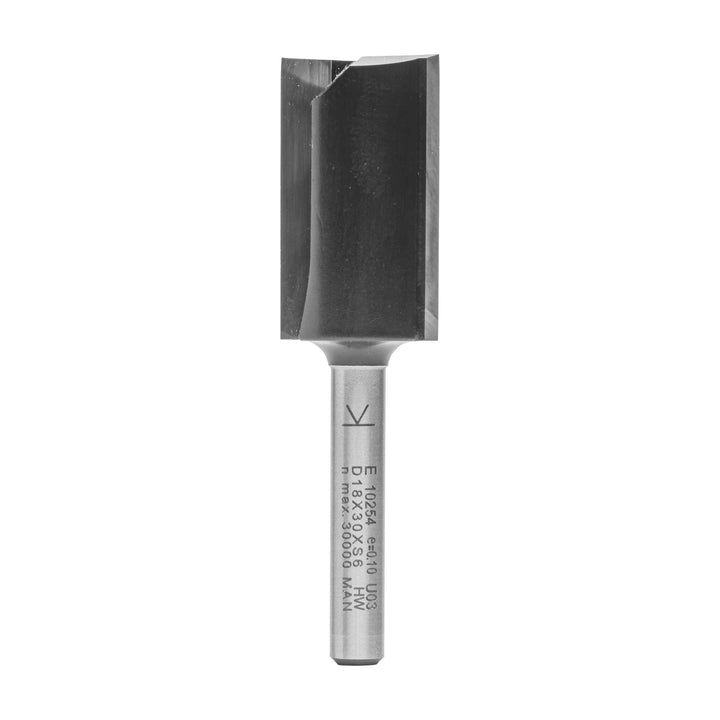 ENT 10254 Nutfräser HW, Schaft (S) 6 mm, Durchmesser (D) 18 mm, NL 30 mm, SL 32 mm, GL 62 mm D=18 /