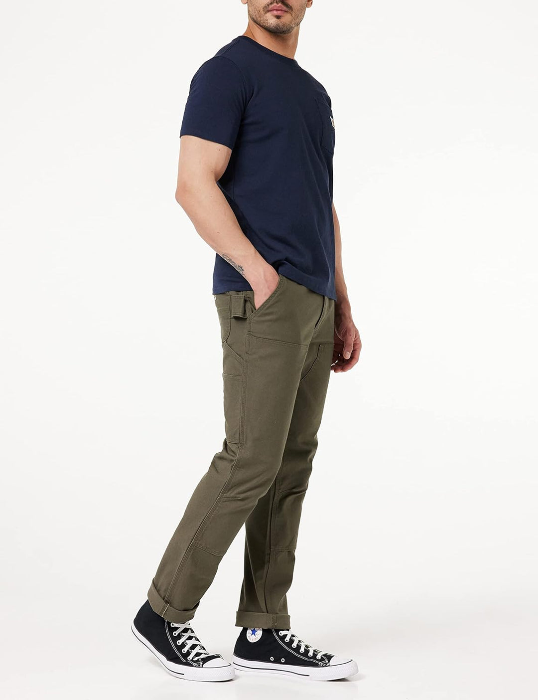 Carhartt Rugged Flex Herren-Utility-Jeans mit doppelter Vorderseite, entspannte Passform 30 Tarmac,