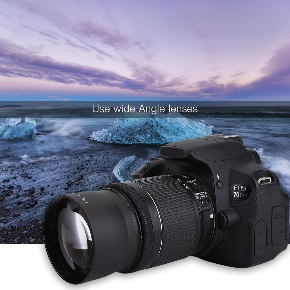 143 Weitwinkel-Objektiv 52 mm 0,45 x, Universal-Konvertierungsobjektiv 52 mm für Fotoapparate/Canon/