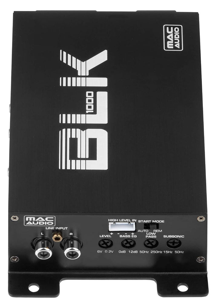 Mac Audio BLK 1000, 1-Kanal-Class-D Mini-Verstärker Mono, Mono