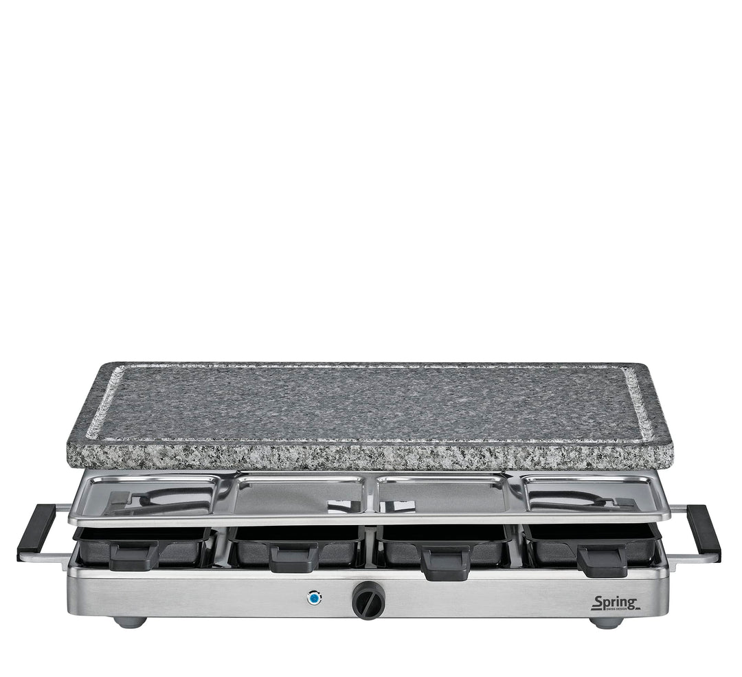 Spring Raclette mit Alugrillplatte-KP3267410001 Raclette mit Granitstein Grau one
