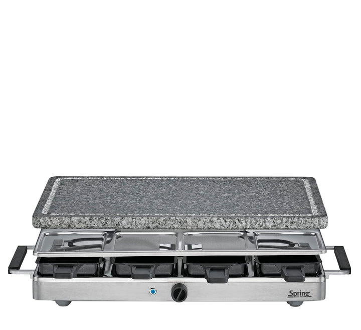 Spring Raclette mit Alugrillplatte-KP3267410001 Raclette mit Granitstein Grau one