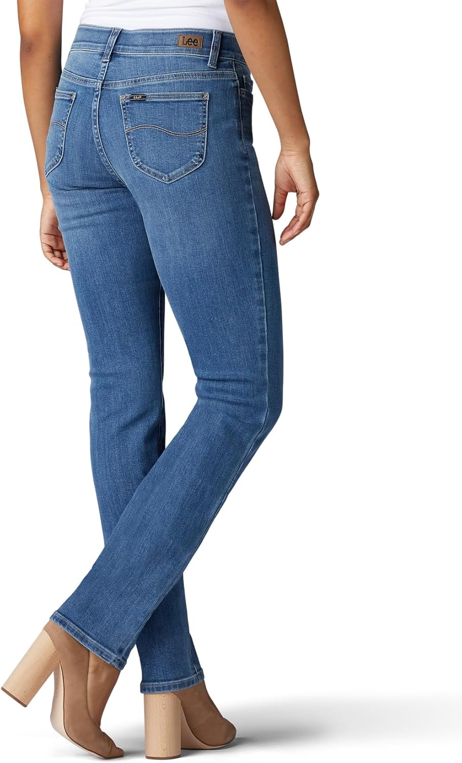 Lee Damen Ultra Lux Comfort with Flex Motion Straight Leg Jeans 24 Plus Juniper, 24 Plus Juniper