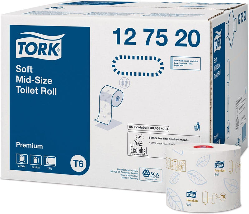 TORK Toilettenpapierrolle 127520, weich, mittelgross, 27 Stück