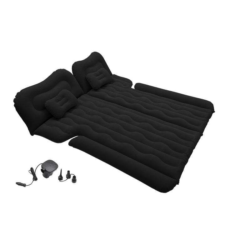 A ABSOPRO Auto Luftmatratze Campingbett mit Luftpumpe für Autoreisen Schwarz