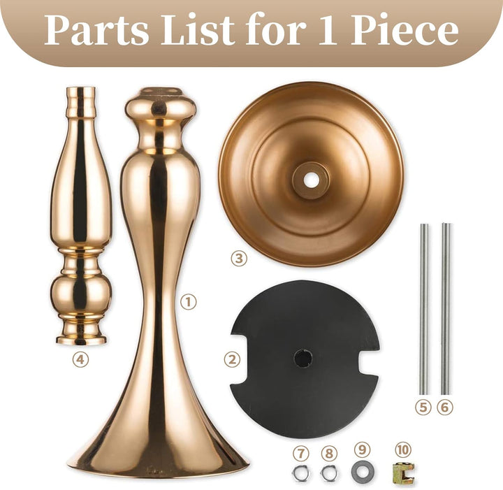 Sziqiqi 2Pcs 50 cm Höhe Metall Kerzenhalter Kerze ständer Hochzeit Mittelpunkt Event Road führen Flo
