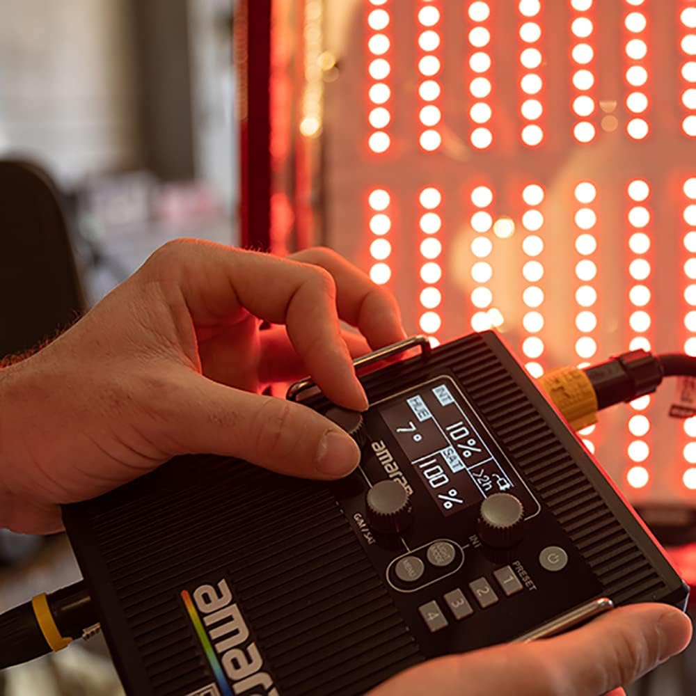 Aputure Amaran F22x 200W Flex-LED-Videoleuchte mit Wabengitter, zweifarbig 2500K-7500K, unterstützt