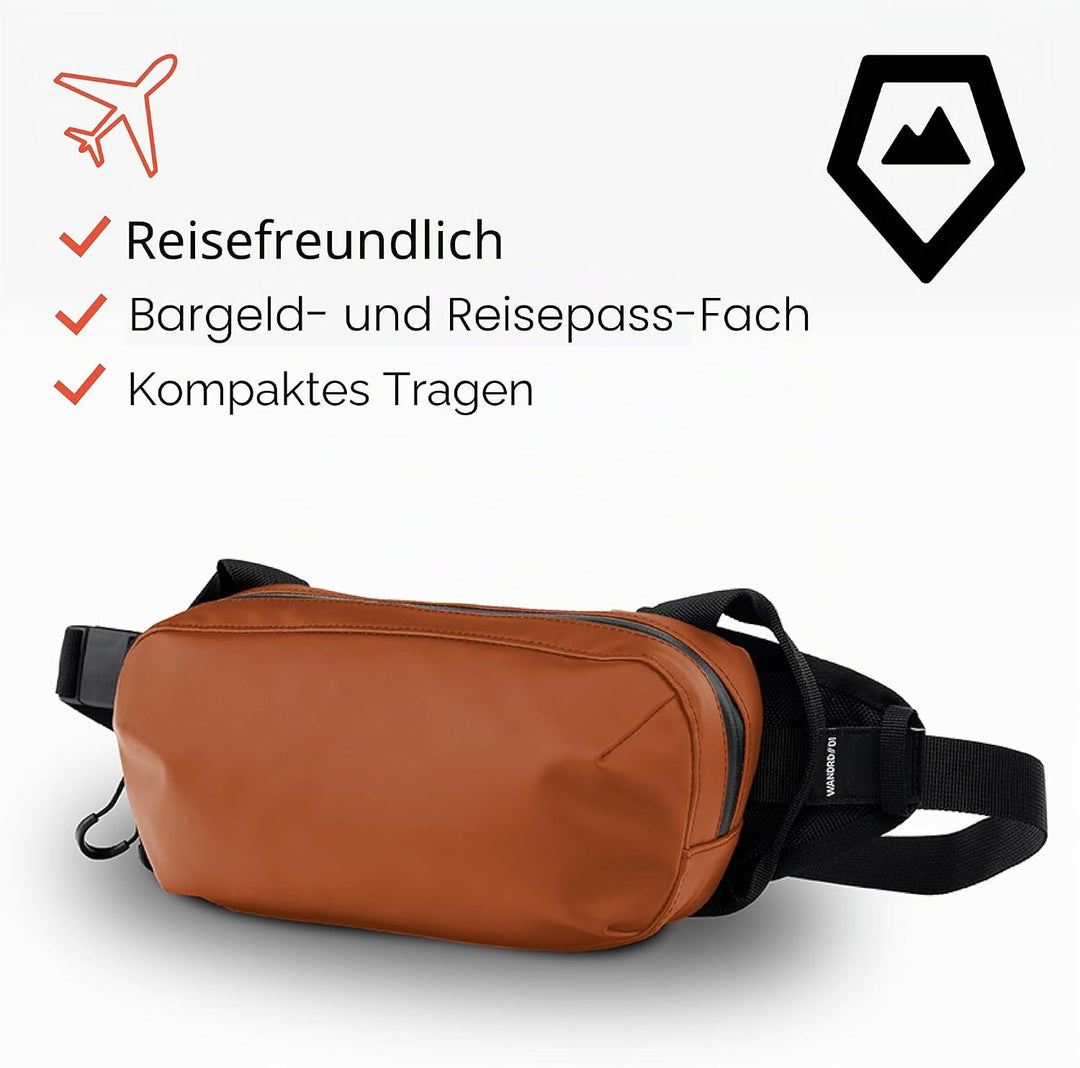 WANDRD D1 Gürteltasche - Umhängetasche für Wandern, Reisen, Festivals, Sport und mehr - Wetterfest f