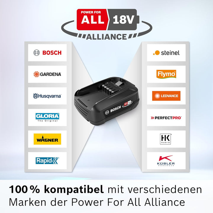 Bosch Wechselakku Power for ALL 18V 3.0Ah BHZUB1830, geeignet für kabellosen Akku-Staubsauger Unlimi