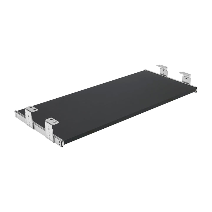 FIX&EASY Tastaturauszug Up&Down, Tastaturablage 800X500mm schwarz matt Dekor, Auszugschienen mit Ein
