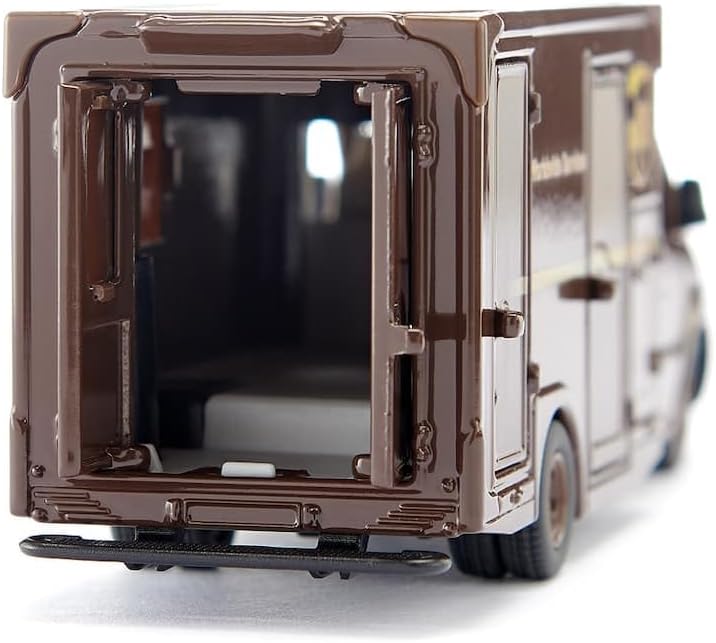 siku 1920, Mercedes-Benz Sprinter UPS Paketdienst, 1:50, Metall/Kunststoff, Braun, Bewegliche Teile