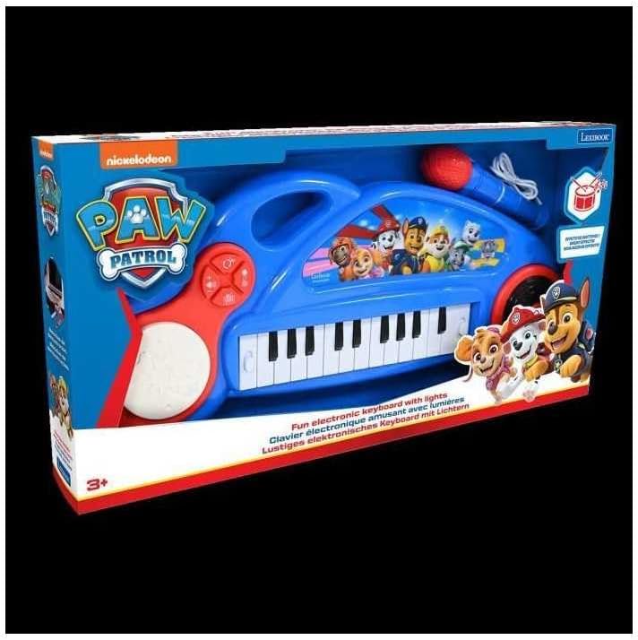 Lexibook K704PA Paw Patrol Elektronisches Klavier für Kinder mit Lichteffekten, Mikrofon, Schlagzeug