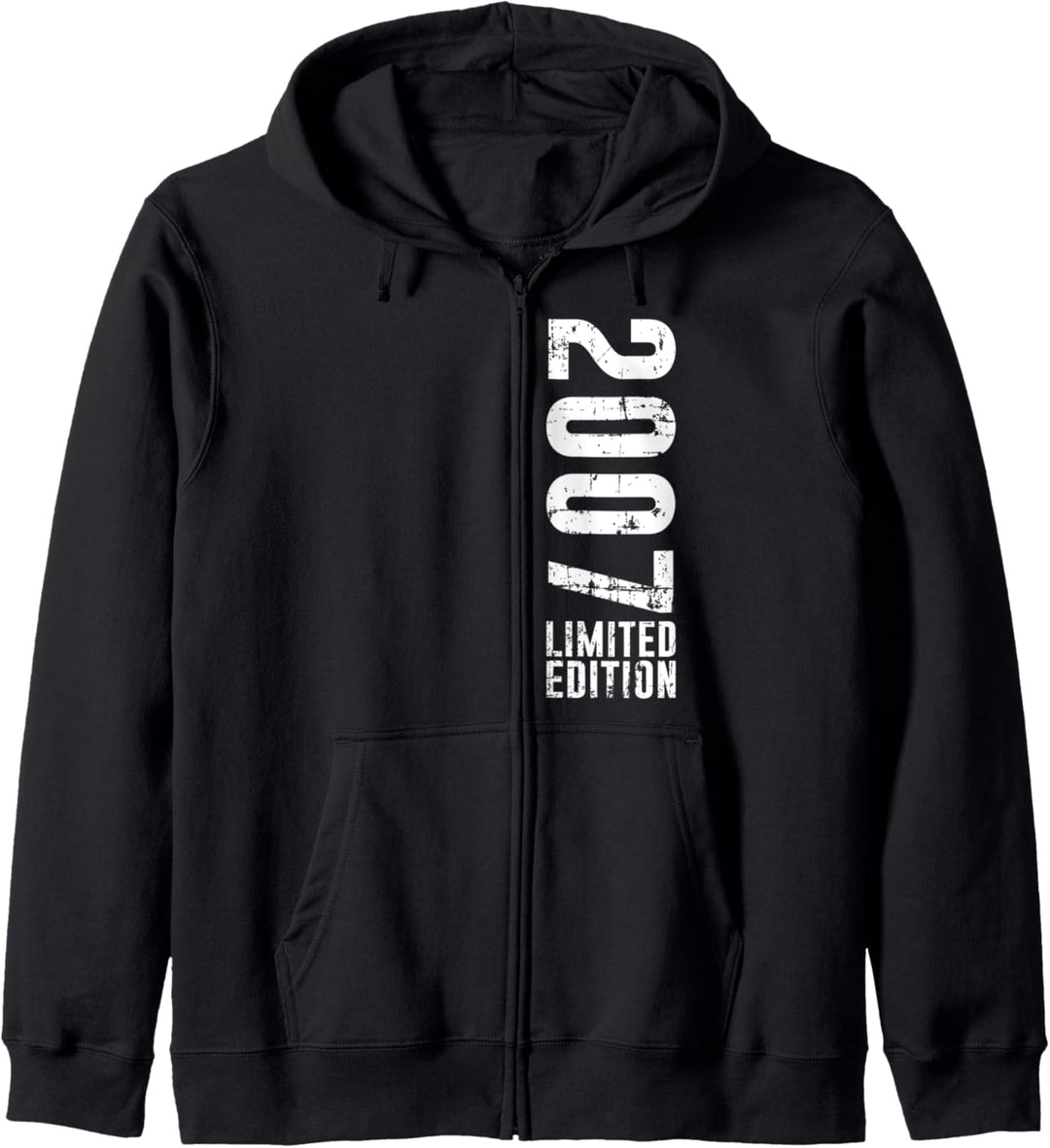 Geburtstagsdesign Limited Edition und Vintage 2007 Kapuzenjacke