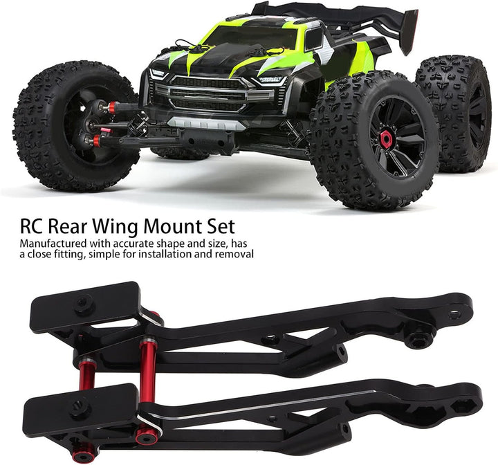 RiToEasysports RC Heckflügelhalterungsset Aluminiumlegierung Heckflügelhalterung Ersatz für Arrma Kr