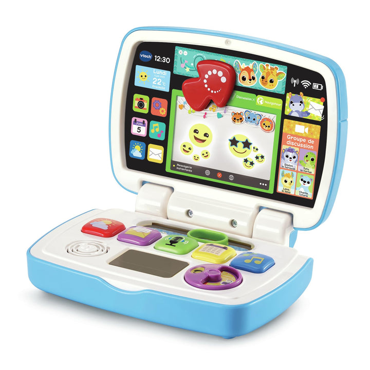 VTech Baby Ordi der Entdeckungen, Computer Baby, Spielzeug zum Erwachen – 12/36 Monate – Version FR