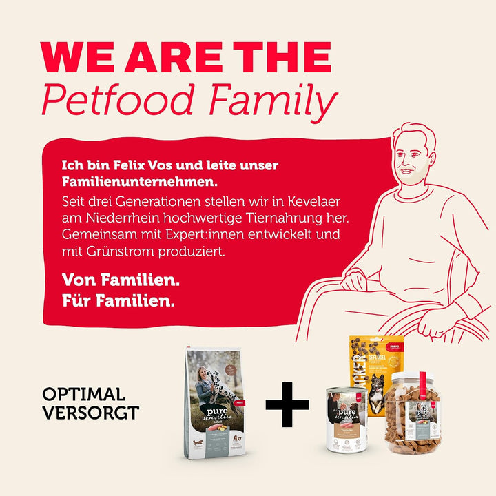 MERA pure sensitive Fresh Meat Truthahn &amp; Kartoffeln, Hundefutter trocken mit viel frischem Fleisch,