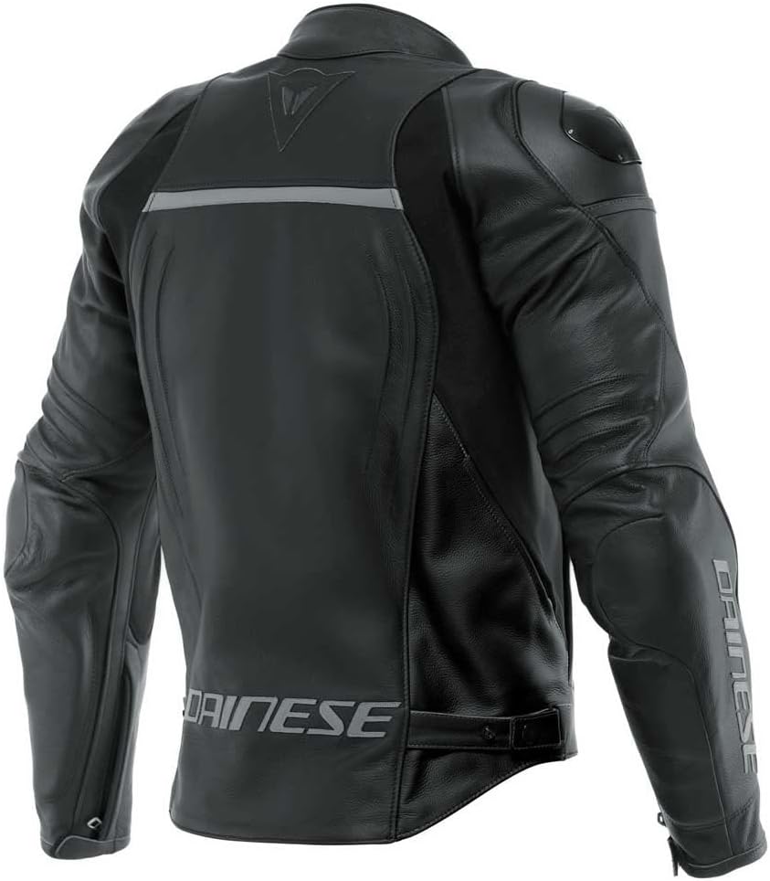 Dainese Racing 4 Motorrad Lederjacke 50 BLACK/BLACK, 50 BLACK/BLACK